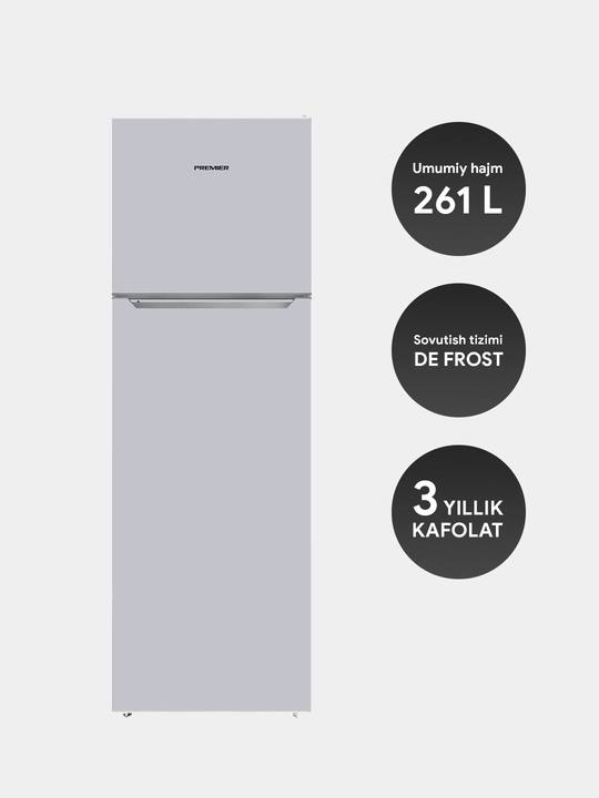 Sovutgich Premier PRM-261TFDF, De Frost, 261 litr