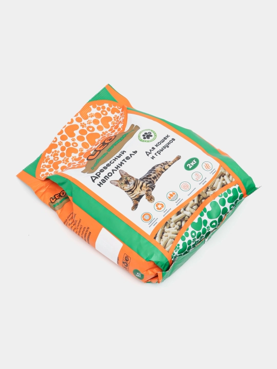 Leo" mushuk va kemiruvchilar uchun yog'och plomba, 2 kg, 10 dona