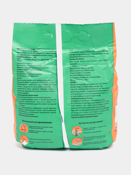Leo" mushuk va kemiruvchilar uchun yog'och plomba, 2 kg, 10 dona