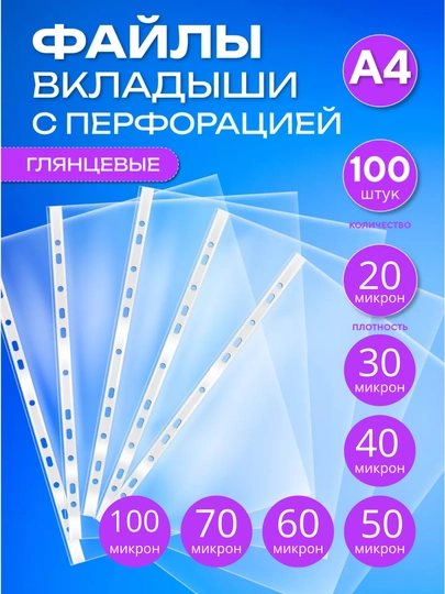 Файл пустышка 100 листов, папки-файлы для бумаг, файлик, А4 перфорированные файлы Dolphin — SCHOOL-ПУСТЫШК-60МКМ