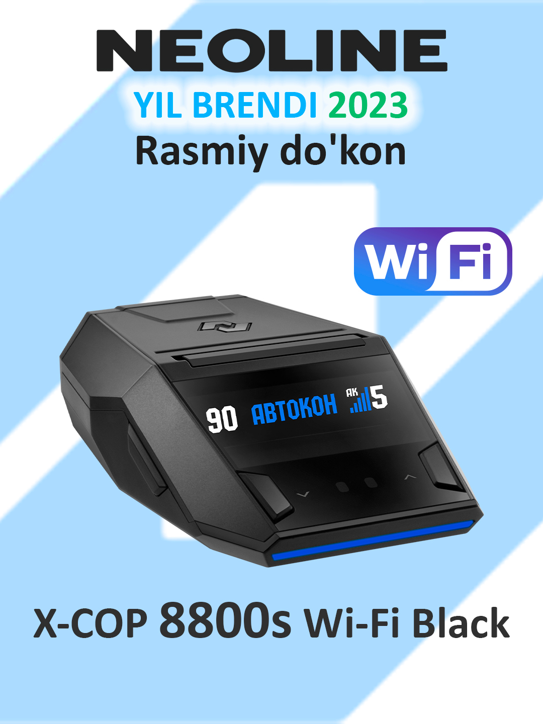 NEOLINE X-COP 8800s radar detektori, Wi-Fi, Black, O'zbekiston uchun ...