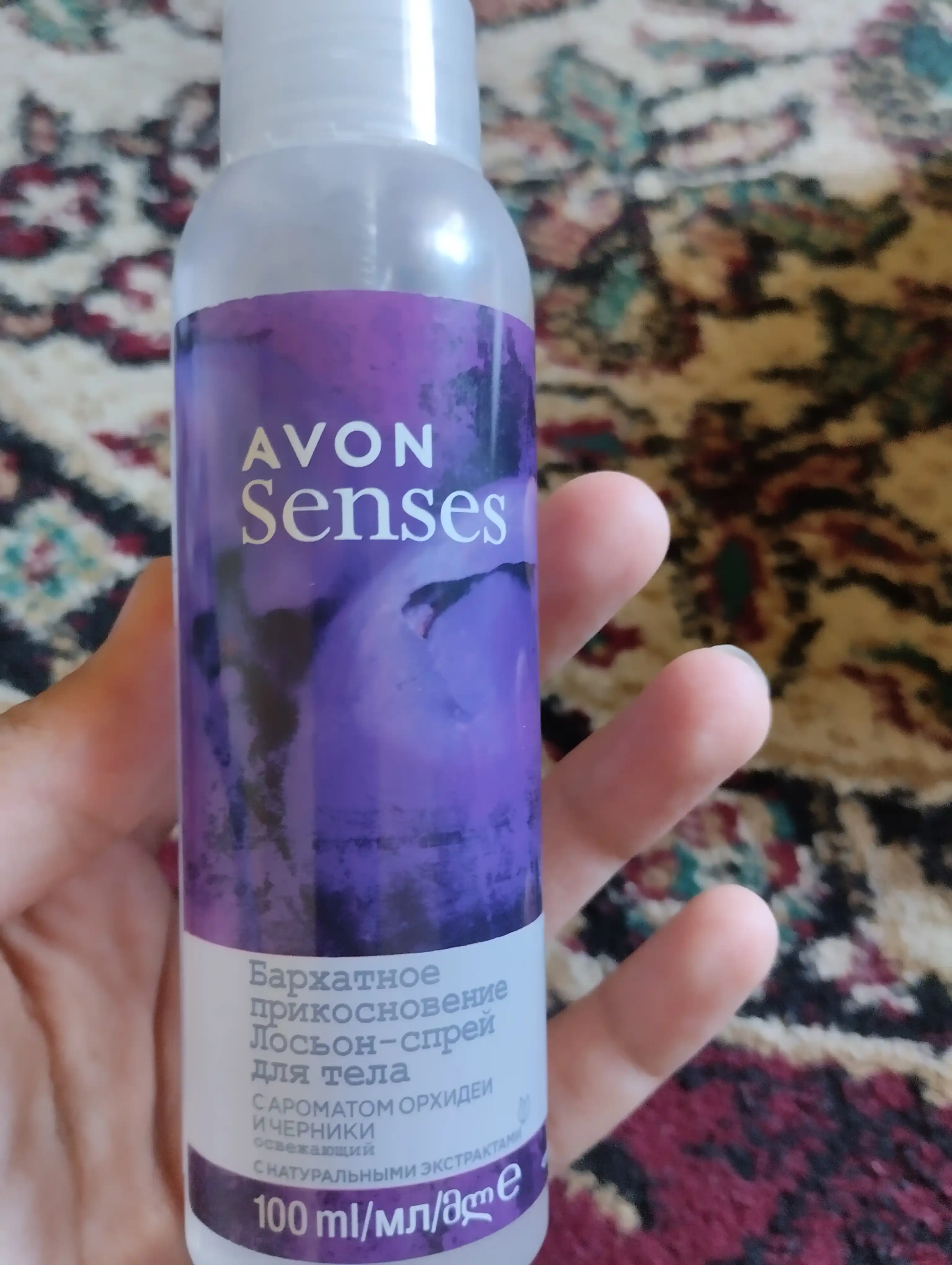 Tana uchun "Avon Senses" "Baxmal teginish" spreyi, 100 ml