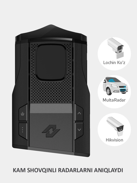 Neoline X-Cop 7800s Wi-Fi Black radar detektori, O'zbekiston uchun versiya