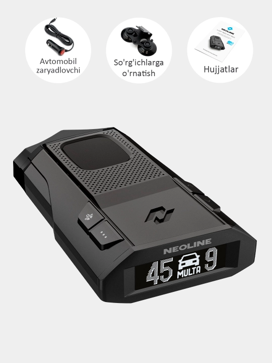 Neoline X-Cop 7800s Wi-Fi Black radar detektori, O'zbekiston uchun versiya