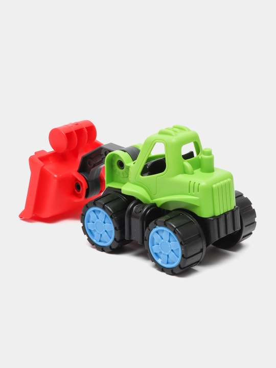 Plastik avtomobil, yig'ish modellari Jeep-Pickup-Traktor-Yuklagich-Samosval-Eskavator