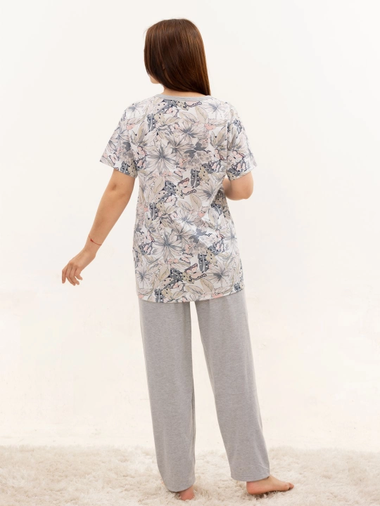 Uy kiyimi, pijama, kalta yengli