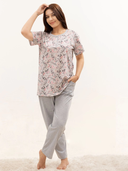 Uy kiyimi, pijama, kalta yengli