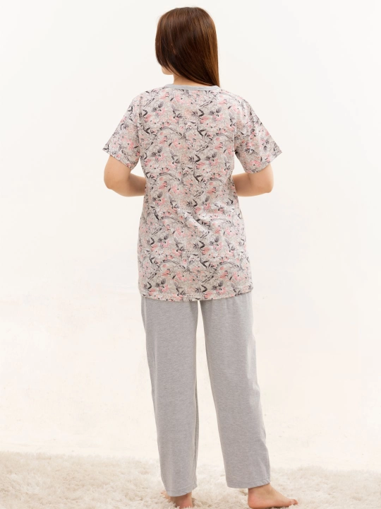 Uy kiyimi, pijama, kalta yengli