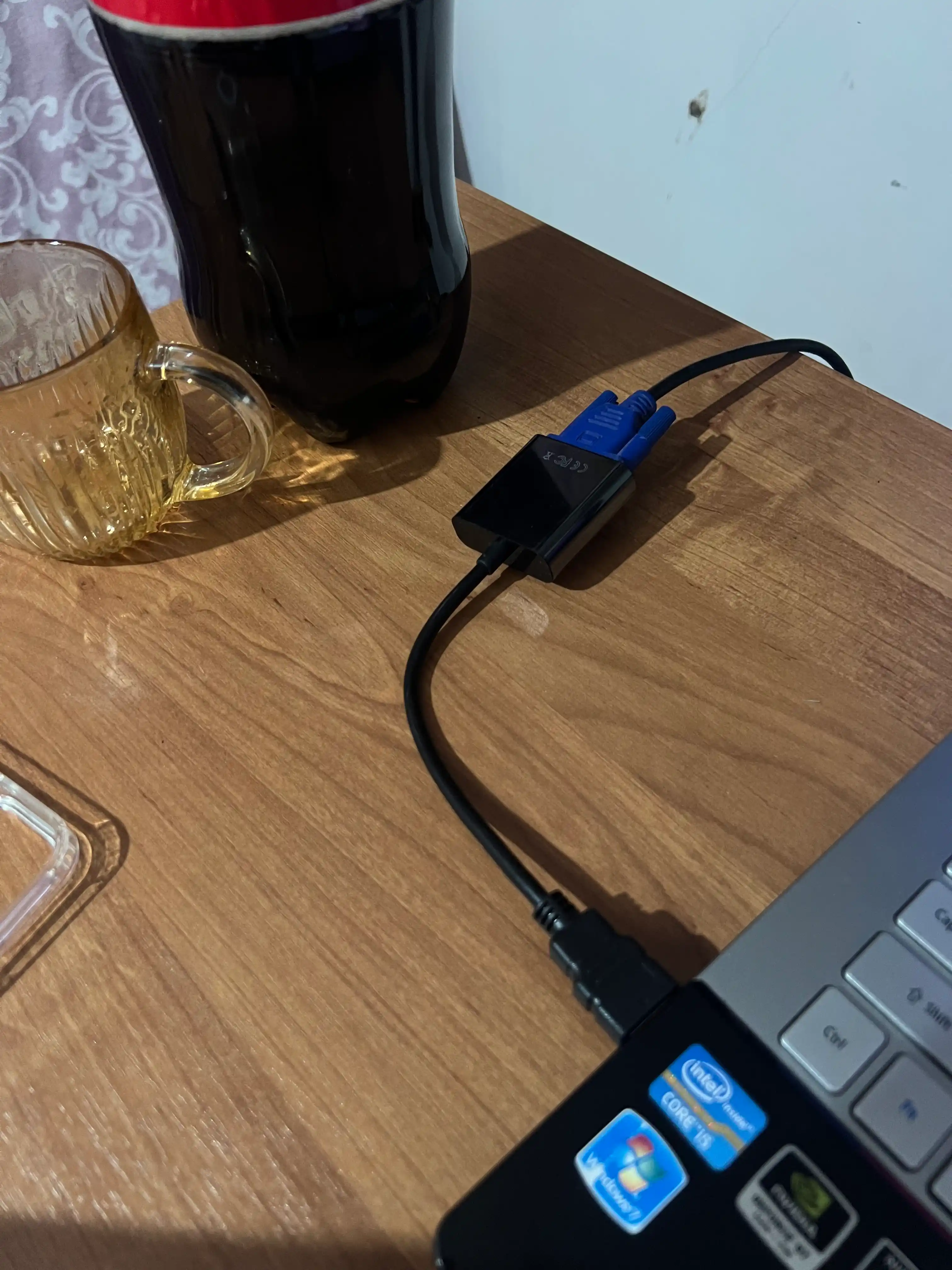 Adapter HDMI to VGA, videokarta ulash uchun Full HD 1080p