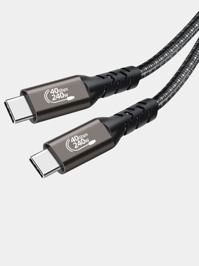 Кабель Thunderbolt, Type-C 4.0, 240W, 40 Gbps USB-C