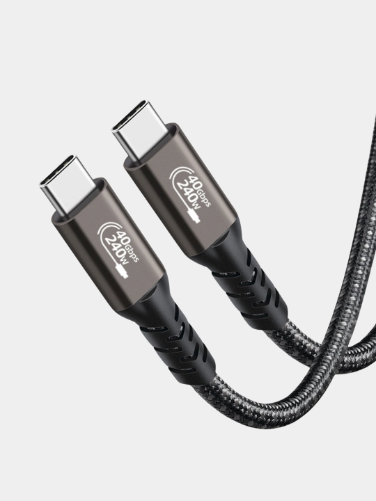 Кабель Thunderbolt, Type-C 4.0, 240W, 40 Gbps USB-C