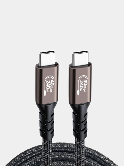 Кабель Thunderbolt, Type-C 4.0, 240W, 40 Gbps USB-C