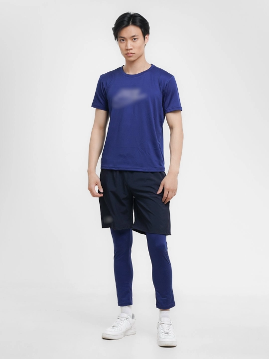 Erkaklar sport kiyimi, 3 tasi 1 da, 46-56 o'Ichamlar, S-XXXL malomerka, futbolka+shortik