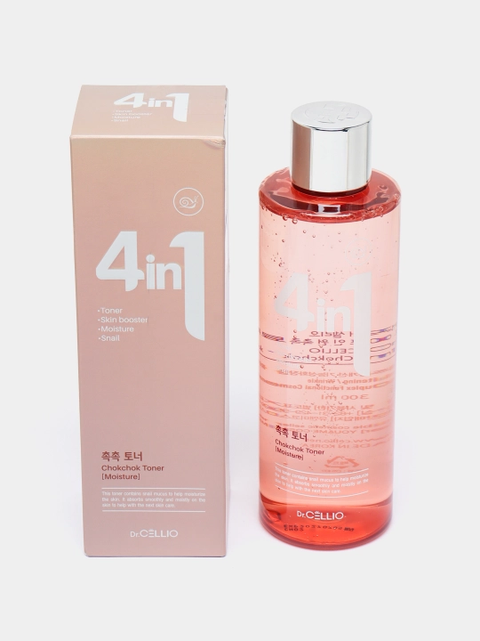 Yuz uchun toner, Dr.CELLIO, 4in1, 300 ml - 