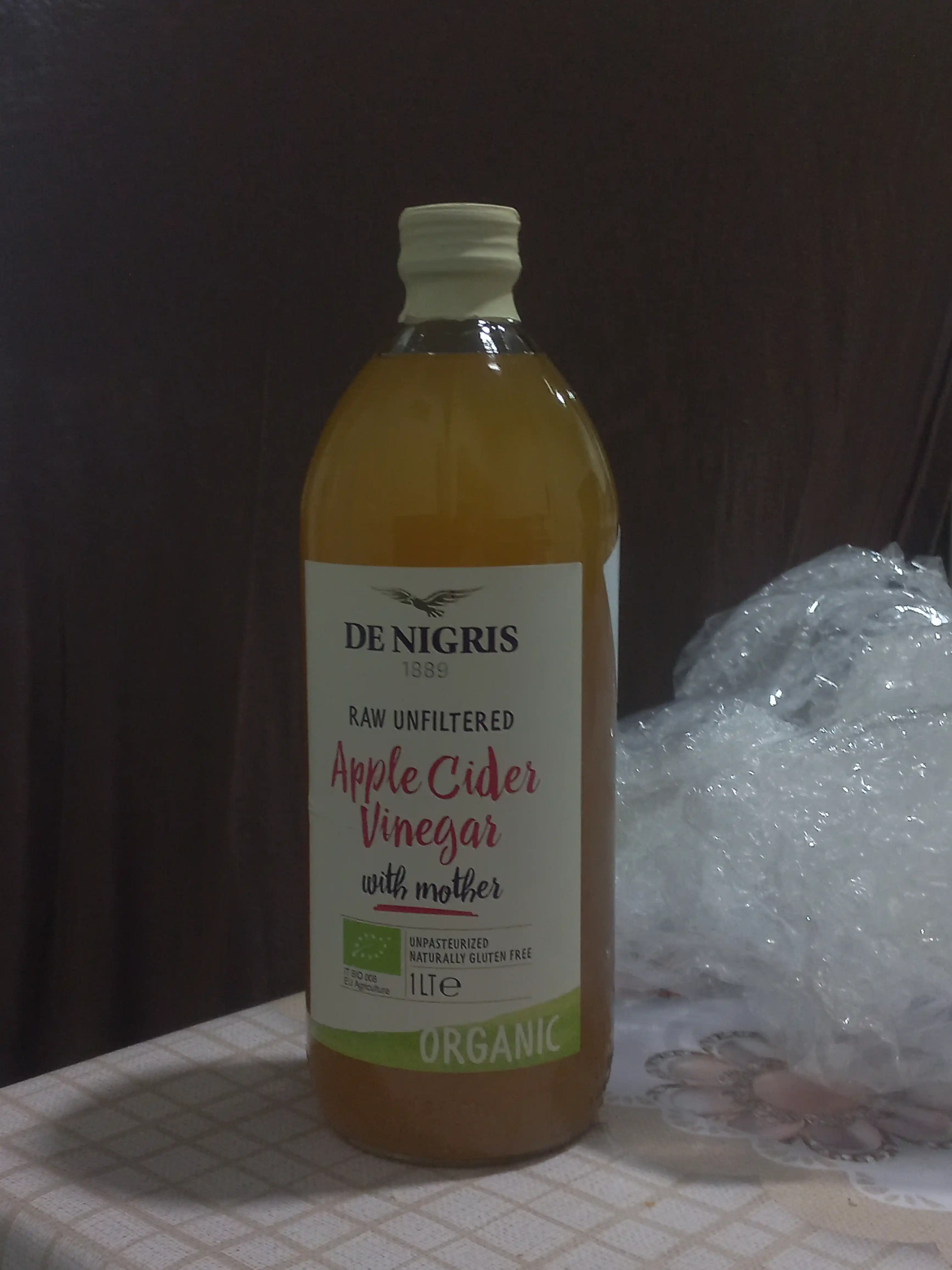 De Nigris Уксус яблочный нефильтрованный, 1 л