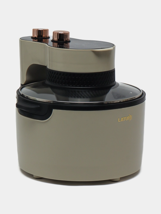 Elektr frityurnitsa Air Fryers, ko'rinadigan, yog'siz, 5 litr
