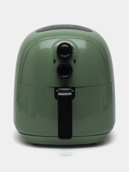 Frityurnitsa Air Fryer, ikkita boshqaruv tugmasi bilan, yashil