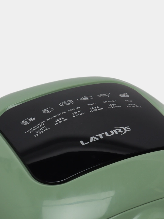 Frityurnitsa Air Fryer, ikkita boshqaruv tugmasi bilan, yashil