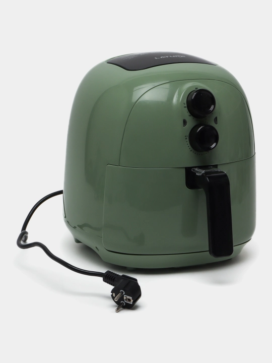 Frityurnitsa Air Fryer, ikkita boshqaruv tugmasi bilan, yashil