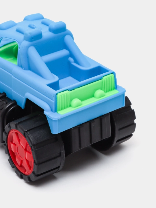 Plastik avtomobil, yig'ish modellari Jeep-Pickup-Traktor-Yuklagich-Samosval-Eskavator