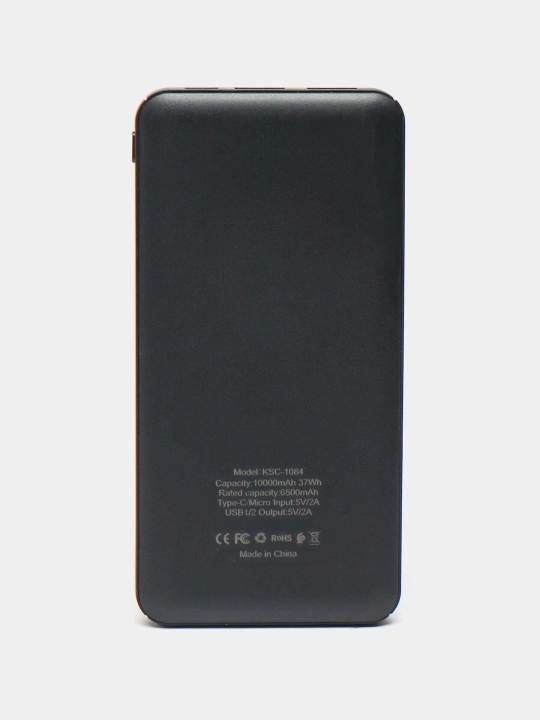Внешний аккумулятор Power bank для телефона, 10000 мА/ч