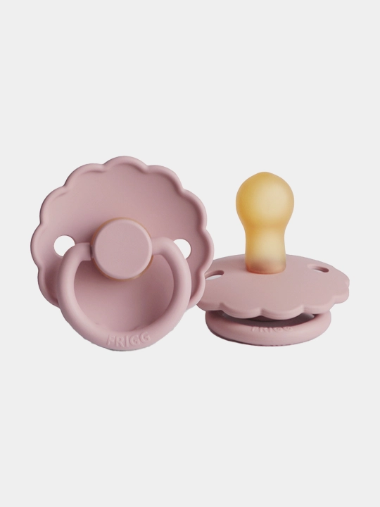 Emzik FRIGG Daisy Latex Baby, pushti, 0-6 oy