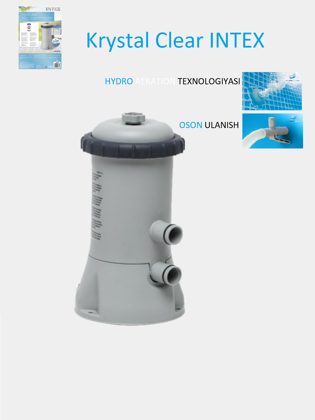 Насос intex krystal clear. Насос intex krystal clear