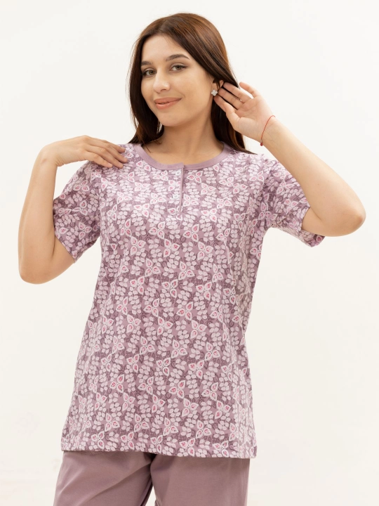 Uy kiyimi, pijama, kalta yengli