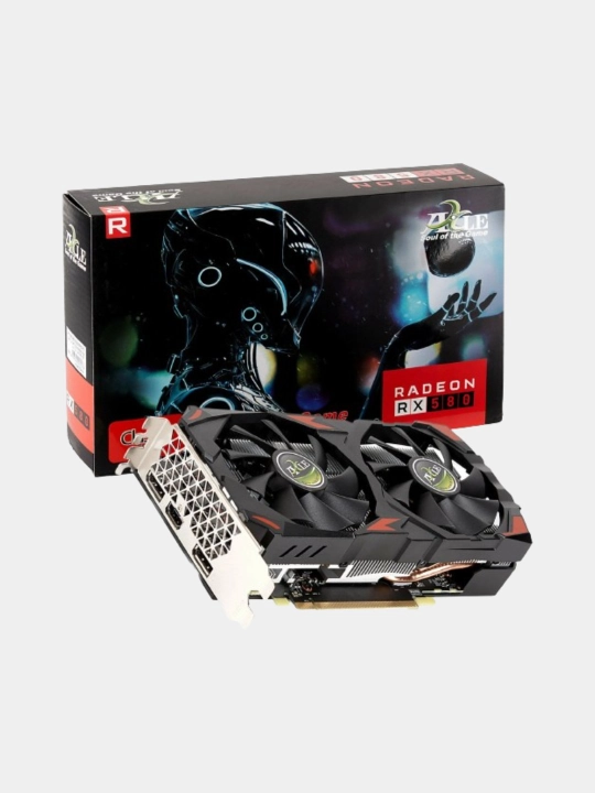 Игровая видеокарта RX580, 8ГБ, 2048SP, 256Bit, GDDR5, AMD Radeon HDMI DP за 1739000 сум со скидкой 86%. Uzum Market