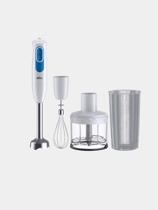 Braun MQ20.236MWH cho'kadigan blenderi, 600 Vt, qo'l blenderi, maydalagich