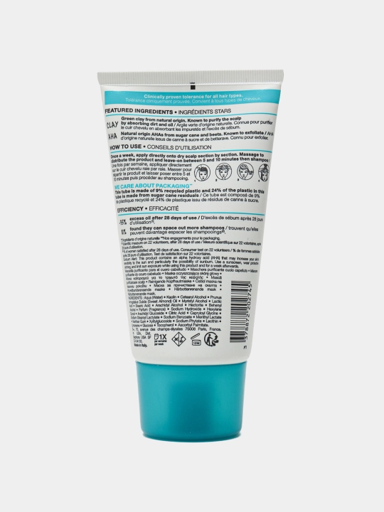 Очищающая маска с кислотами для кожи головы Sephora Clay Aha Purifying Scalp Mask