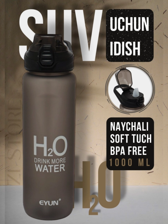 Mat sport suv idishi, qulfli, H2O, 680 ml, 1000 ml