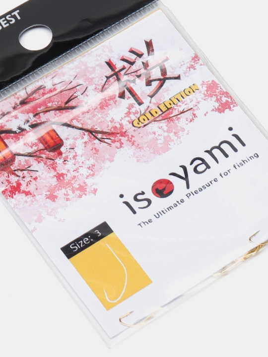 Крючок для рыбалки Isoyami Gold Sakura, тонкие и острые