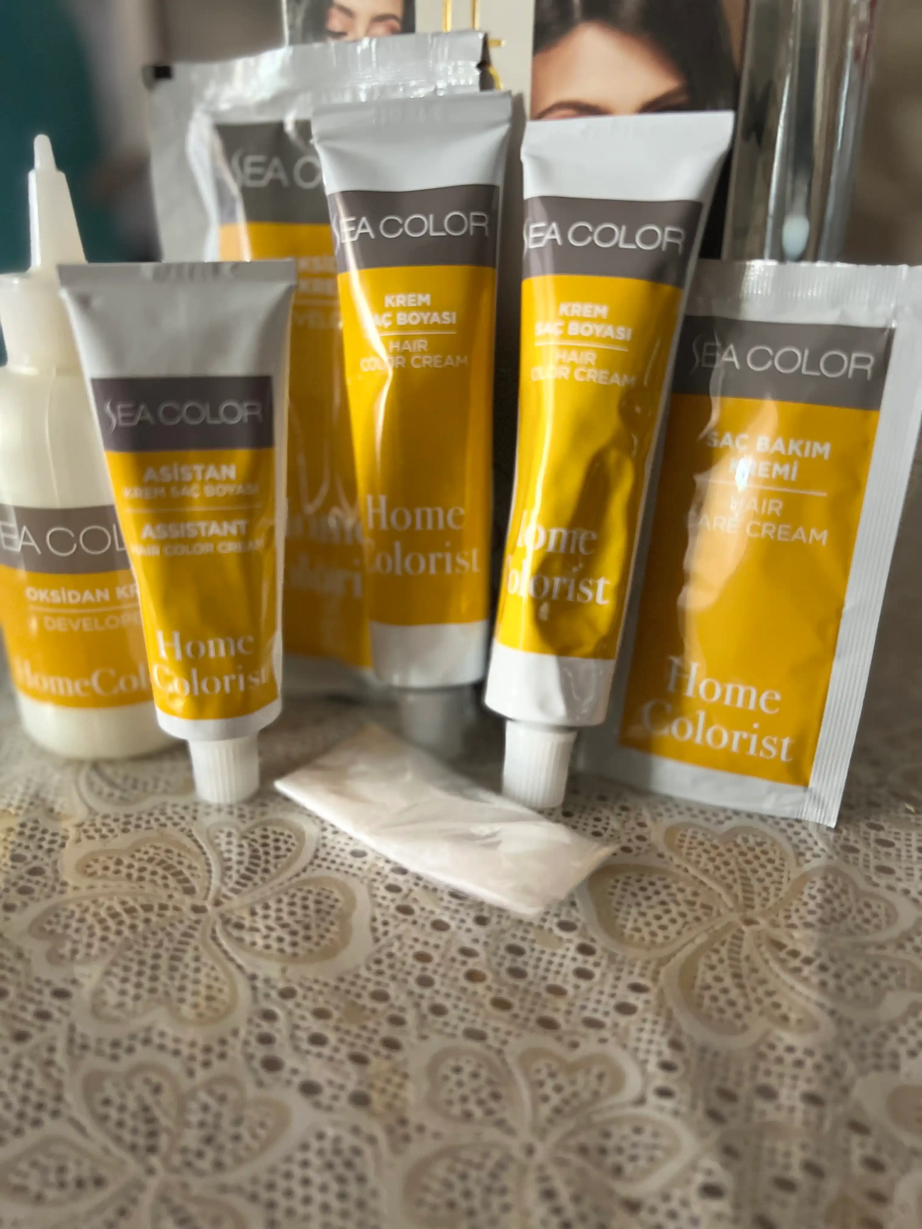 Крем-краска, набор для окрашивания волос Sea Color Home Colorist