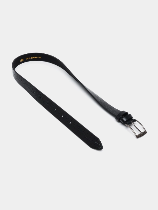 Кожаный ремень LION Belt для детей и подростков эластичный легкий, прочная экокожа