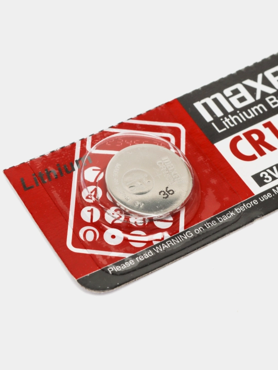 Батарейки литиевые Maxell CR1616, CR1620, CR1632, CR2016, CR2025, CR2032, CR2450 3V, 1 шт