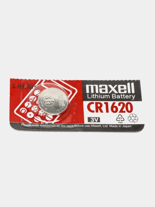 Батарейки литиевые Maxell CR1616, CR1620, CR1632, CR2016, CR2025, CR2032, CR2450 3V, 1 шт