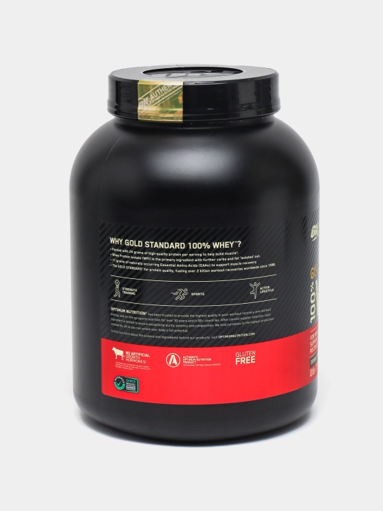 Протеин Optimum Nutrition "cо стикером" Whey Gold Standard, для набора веса, 2.27 кг
