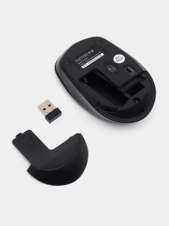 Simsiz va ovozsiz sichqoncha Metoo E0 2.4G, Bluetooth