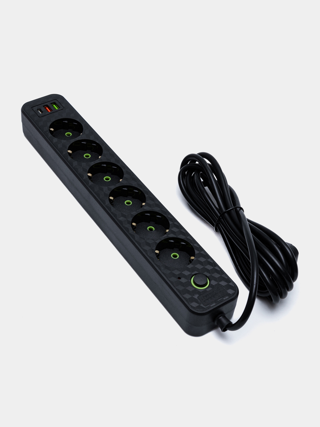 Удлинитель сетевой фильтр пилот с предохранителем, с USB 2 купить по ...