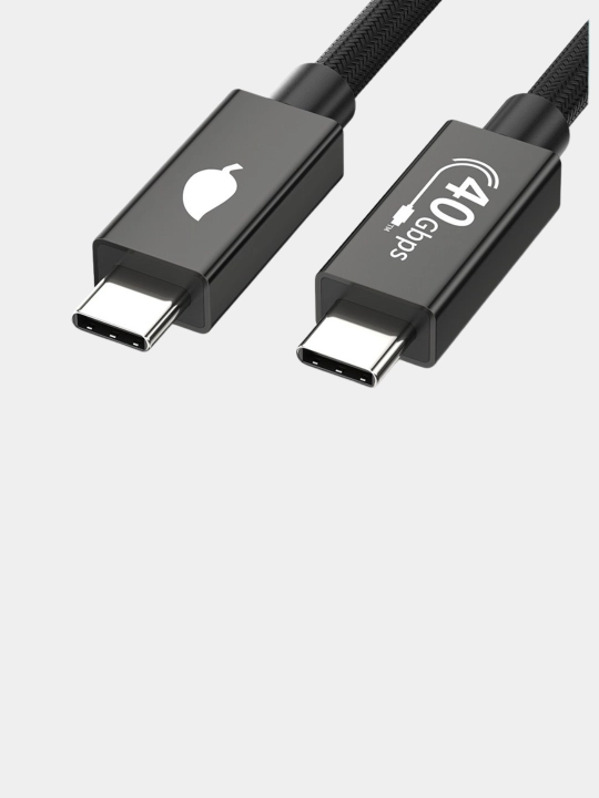 Kabel Type-c, USB-C Thunderbolt 4, 40 gigabit, 240w 5A, 8k