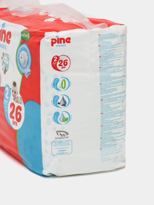 Детские подгузники для малышей Pine Air Classic, 3-6 кг, №2, 1 шт