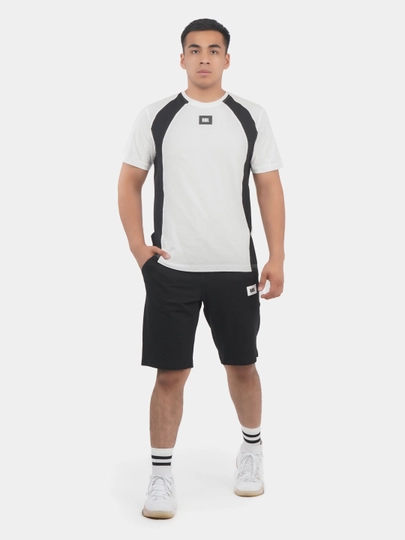 Спортивный мужской костюм Bumbacel, шорты, футболка — BBLSHOP-ФУТШОРТ-ЧЕРН-XL