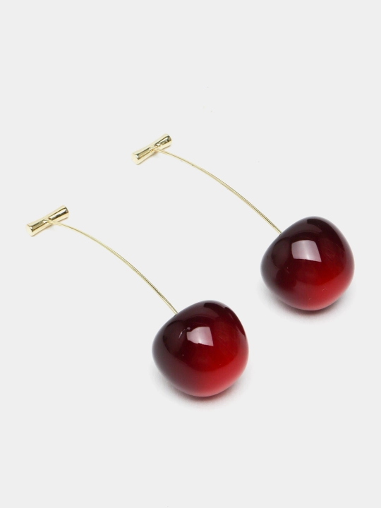 Серьги в виде вишни
