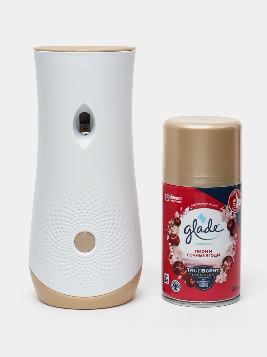 Освежитель для воздуха для комнаты Glade Automatic, пионы и сочные ягоды, 269 мл