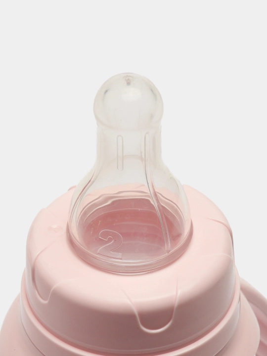Tutqichli o'quv shishasi, 150 ml, so'rg'ich № 2 Wee baby