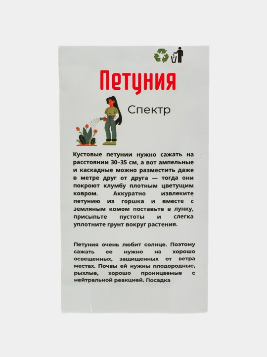 Gul urug'lari Delfinium, Koxiya, Petunya, Vasilyok va boshqalar
