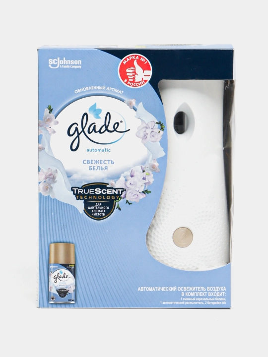 Xona uchun havo sprey Glade Automatic Spray Clean Linen, 269 ml - 