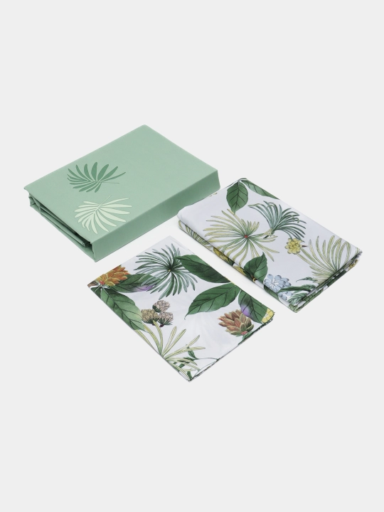 Ikki kishilik choyshab to'plami Linen home, satin, 240 * 240 sm