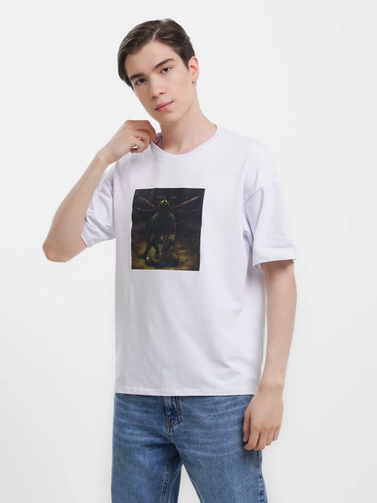 Футболка оверсайз, с принтом, унисекс, Aurawear, "Muslim"